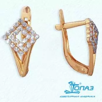 Серьги из красного золота Линии Любви