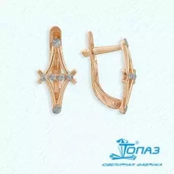 Серьги из красного золота Линии Любви