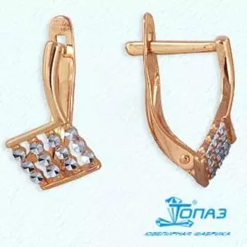 Серьги из красного золота Линии Любви