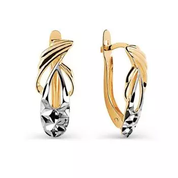 Серьги из красного золота Линии Любви