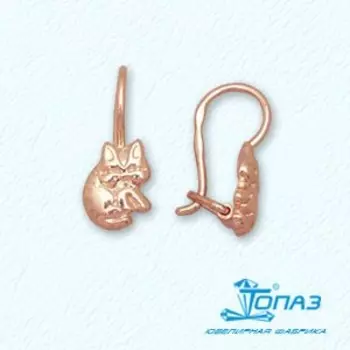 Серьги из красного золота Линии Любви