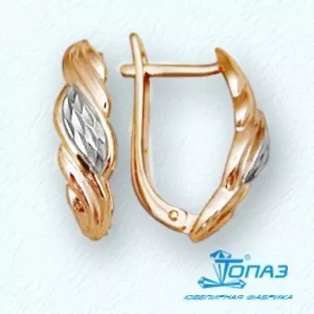 Серьги из красного золота Линии Любви