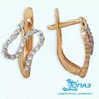 Серьги из красного золота Линии Любви