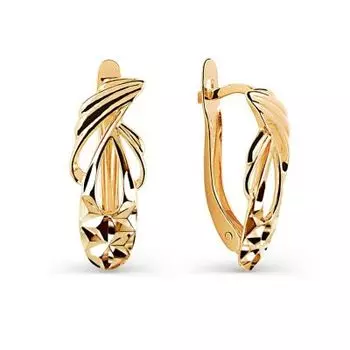 Серьги из красного золота Линии Любви