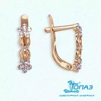 Серьги из красного золота Линии Любви