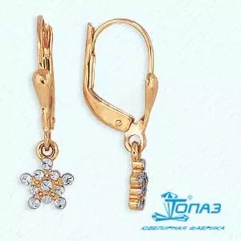 Серьги из красного золота Линии Любви