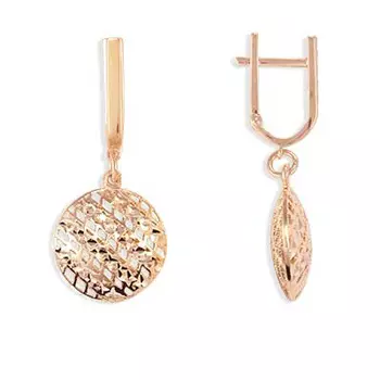 Серьги из красного золота Линии Любви