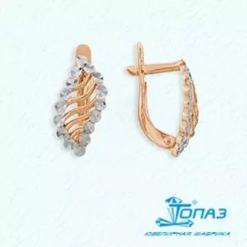 Серьги из красного золота Линии Любви