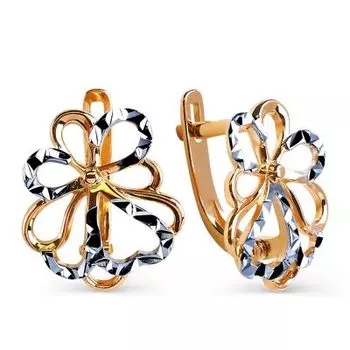 Серьги из красного золота Линии Любви