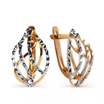 Серьги из красного золота Линии Любви