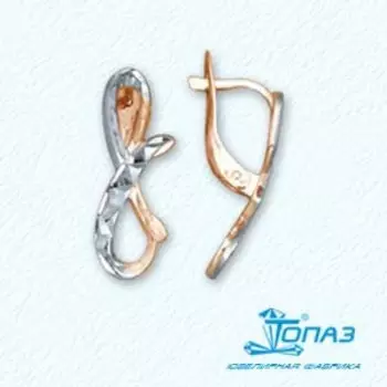 Серьги из красного золота Линии Любви