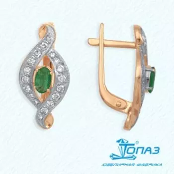 Серьги из красного золота Линии Любви