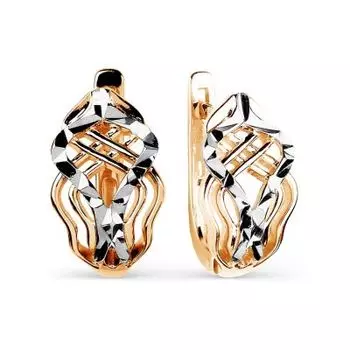 Серьги из красного золота Линии Любви