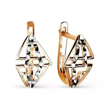 Серьги из красного золота Линии Любви