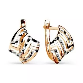 Серьги из красного золота Линии Любви