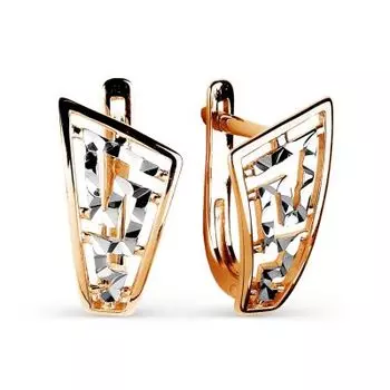 Серьги из красного золота Линии Любви