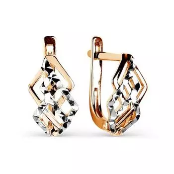 Серьги из красного золота Линии Любви