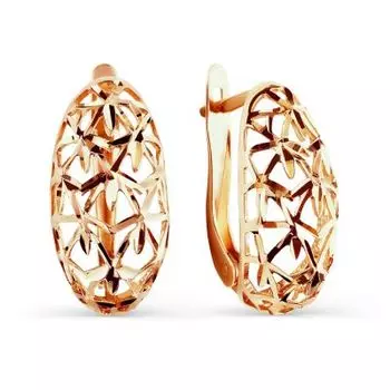 Серьги из красного золота Линии Любви