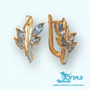 Серьги из красного золота Линии Любви