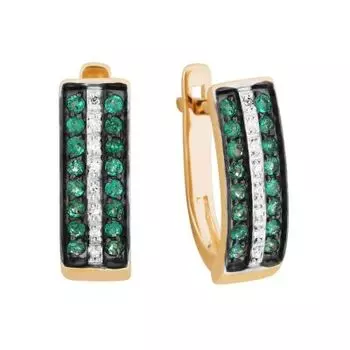 Серьги из красного золота Линии Любви