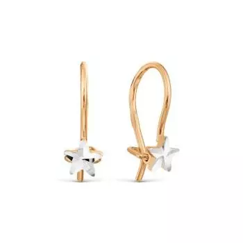 Серьги из красного золота Линии Любви