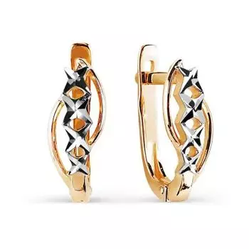 Серьги из красного золота Линии Любви