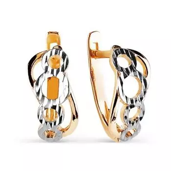 Серьги из красного золота Линии Любви