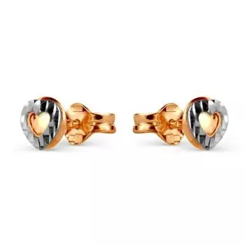 Серьги из красного золота Линии Любви