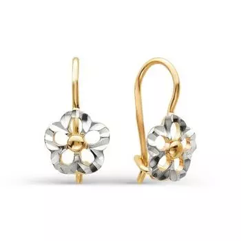 Серьги из красного золота Линии Любви