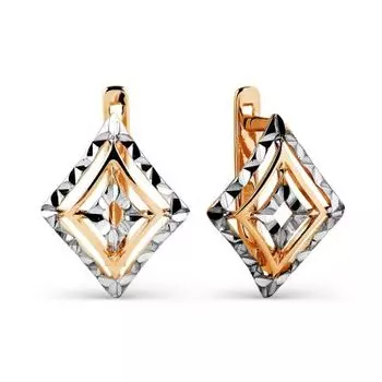 Серьги из красного золота Линии Любви