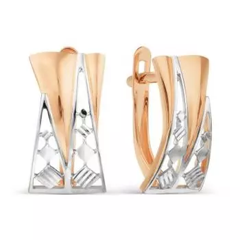 Серьги из красного золота Линии Любви