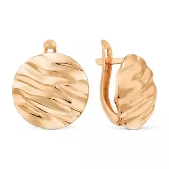 Серьги из красного золота Линии Любви