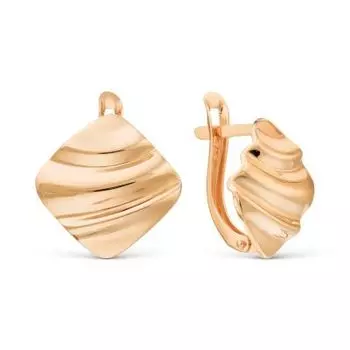 Серьги из красного золота Линии Любви