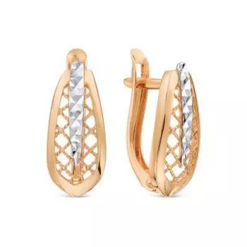 Серьги из красного золота Линии Любви