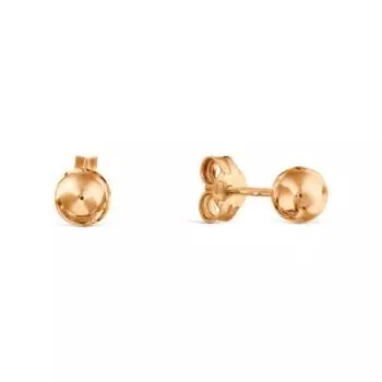 Серьги из красного золота Линии Любви