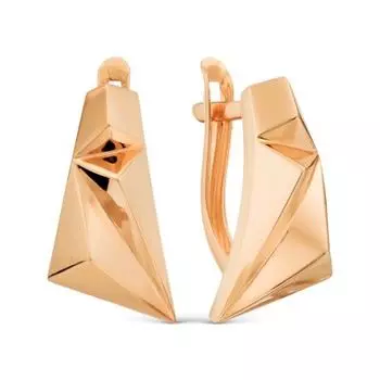 Серьги из красного золота Линии Любви