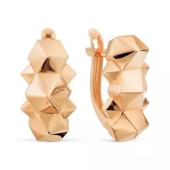 Серьги из красного золота Линии Любви
