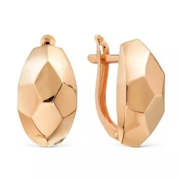 Серьги из красного золота Линии Любви