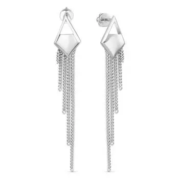 Серьги из серебра Линии Любви