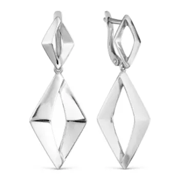 Серьги из серебра Линии Любви