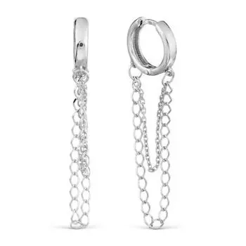 Серьги из серебра Линии Любви