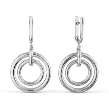 Серьги из серебра Линии Любви