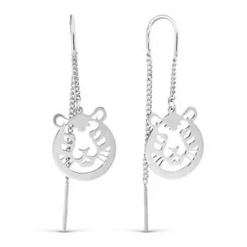 Серьги из серебра Линии Любви