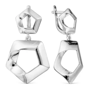 Серьги из серебра Линии Любви