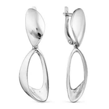 Серьги из серебра Линии Любви