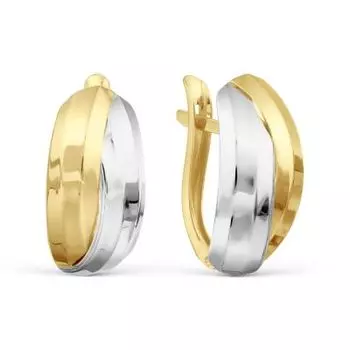 Серьги из желтого золота Линии Любви