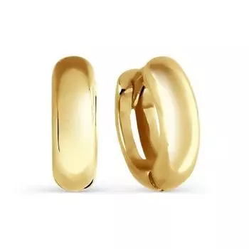 Серьги из желтого золота Линии Любви