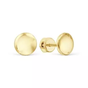 Серьги из желтого золота Линии Любви
