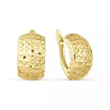 Серьги из желтого золота Линии Любви