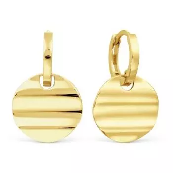 Серьги из желтого золота Линии Любви